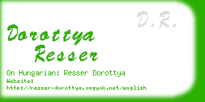 dorottya resser business card